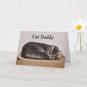 Vaderdag Cute Tabby Cat Dad Kaart