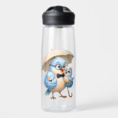 Vaderdag Cute Vogel Heldere Waterfles (Voorkant)