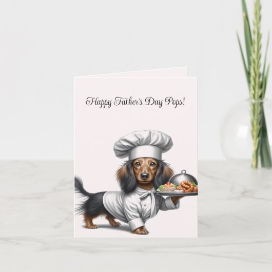 Vaderdag Dachshund Card Kaart (Voorkant)