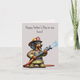 Vaderdag Dachshund Card Kaart