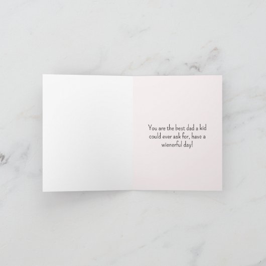 Vaderdag Dachshund Card Kaart (Binnen)