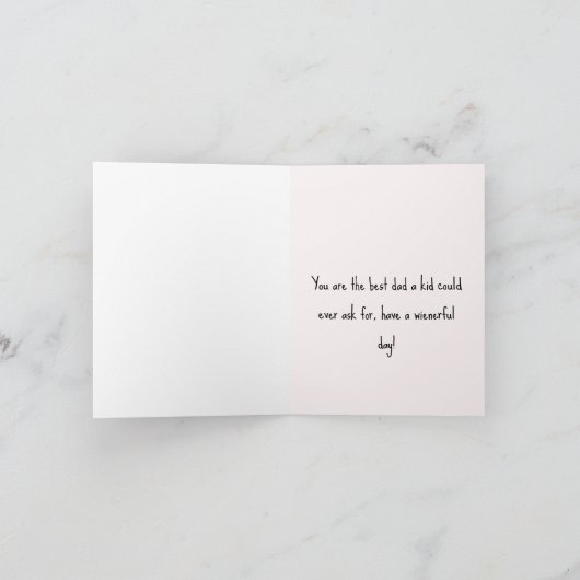 Vaderdag Dachshund Card Kaart (Binnen)