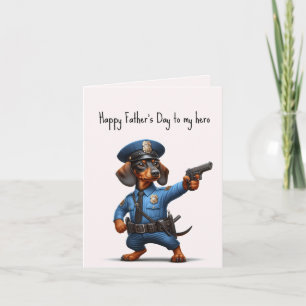 Vaderdag Dachshund Card Kaart