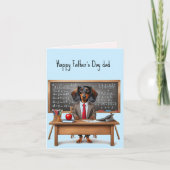 Vaderdag Dachshund Card Kaart (Voorkant)