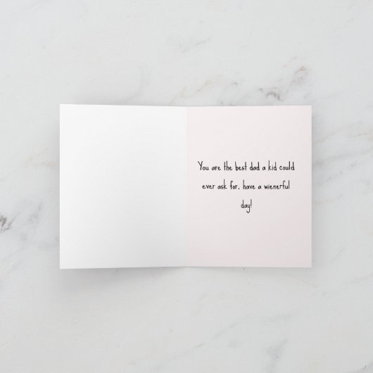 Vaderdag Dachshund Card Kaart (Binnen)