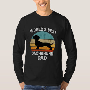 Vaderdag Dachshund World's beste daschund-pap T-shirt