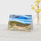 VADERDAG - DAD - BEACH/OCEAN/DUNES SCENE KAART (Gele Bloem)