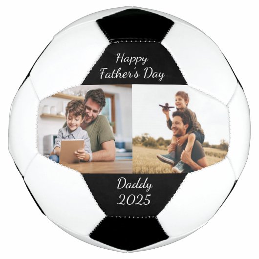 Vaderdag Dad Custom Photo Creëer van uw eigen Voetbal (Voorkant)
