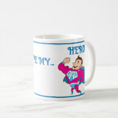 Vaderdag Dad Dochterheld Koffiemok (Voorkant rechts)