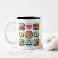 Vaderdag Dad Foto Collage Familie Afbeelding Grid