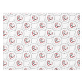 Vaderdag Dad Heart Tafelkleed (Voorkant (Horizontaal))