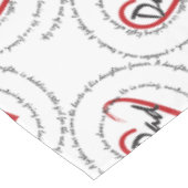 Vaderdag Dad Heart Tafelkleed (Gekanteld)