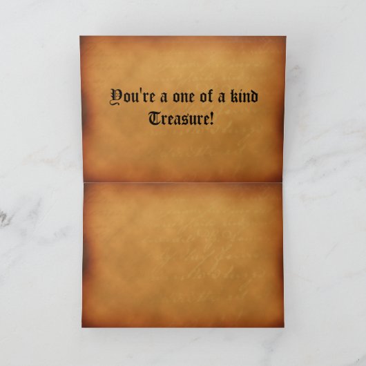 Vaderdag Dad Heart Treasure Kaart (Binnen)