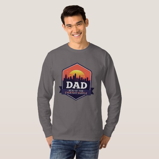 Vaderdag Dad Hero T-shirt (Voorkant volledig)