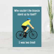 Vaderdag Dad Joke Bicycle Kaart