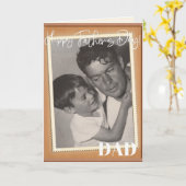 Vaderdag DAD Voeg uw eigen foto toe aan uw eigen k Kaart (Gele Bloem)