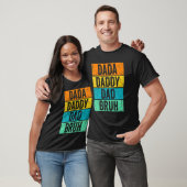 Vaderdag Dada papa Papa Bruh Retro Mannen T-shirt (Unisex)