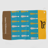 Vaderdag Daddy Stropdassen Naam aanpassen Golfhanddoek (Horizontaal)