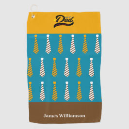 Vaderdag Daddy Stropdassen Naam aanpassen Golfhanddoek