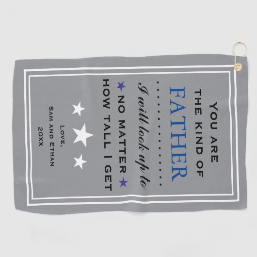 Vaderdag / Dad's Birthday Gift Golfhanddoek (Horizontaal)