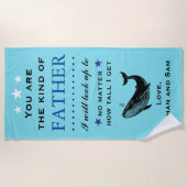 Vaderdag / Dad's verjaardagscadeau Strandlaken (Voorkant)