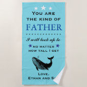 Vaderdag / Dad's verjaardagscadeau Strandlaken (Voorkant)