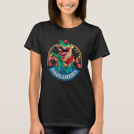 Vaderdag Dadsaurus Rex Dinosaur Dad Saurus Fam T-shirt (Voorkant)