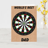 Vaderdag-dartbord Kaart (Gele Bloem)