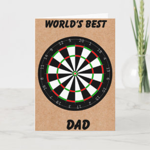 Vaderdag-dartbord Kaart