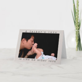 Vaderdag | De liefde van een vader | Aangepaste fo Kaart