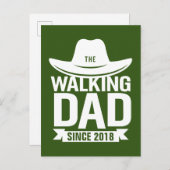 Vaderdag... de lopende vader sinds... briefkaart (Voorkant / Achterkant)