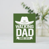 Vaderdag... de lopende vader sinds... briefkaart (Staand voorkant)