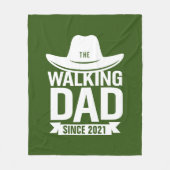 vaderdag... de lopende vader sinds... fleece deken (Voorkant)