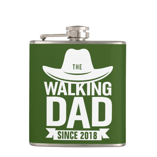 vaderdag... de lopende vader sinds... heupfles (Voorkant)