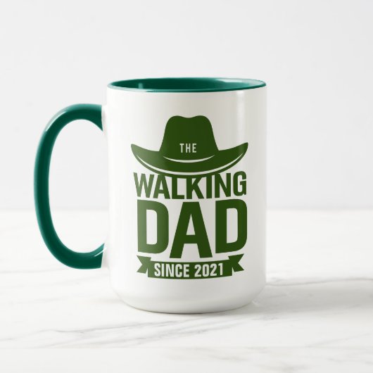 vaderdag... de lopende vader sinds... mok (Links)