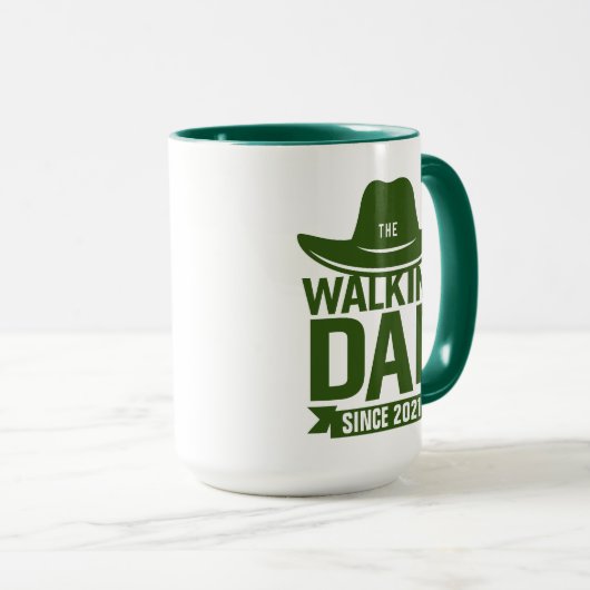 vaderdag... de lopende vader sinds... mok (Voorkant rechts)