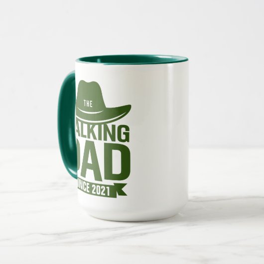 vaderdag... de lopende vader sinds... mok (Voorkant links)