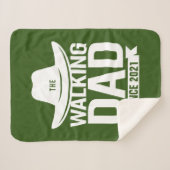 Vaderdag... de lopende vader sinds... sherpa deken (Voorkant (horizontaal))
