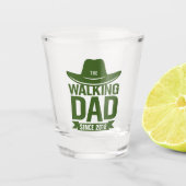 Vaderdag... de lopende vader sinds... shot glas (Voorkant)