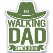 Vaderdag... de lopende vader sinds... sticker (Voorkant)