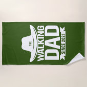 Vaderdag... de lopende vader sinds... strandlaken (Voorkant)