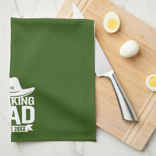 Vaderdag... de lopende vader sinds... theedoek (Quarter Fold)