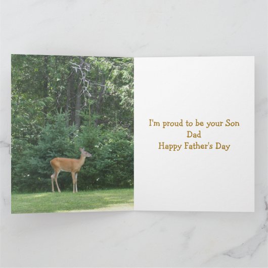 Vaderdag Deer Kaart (Binnen)