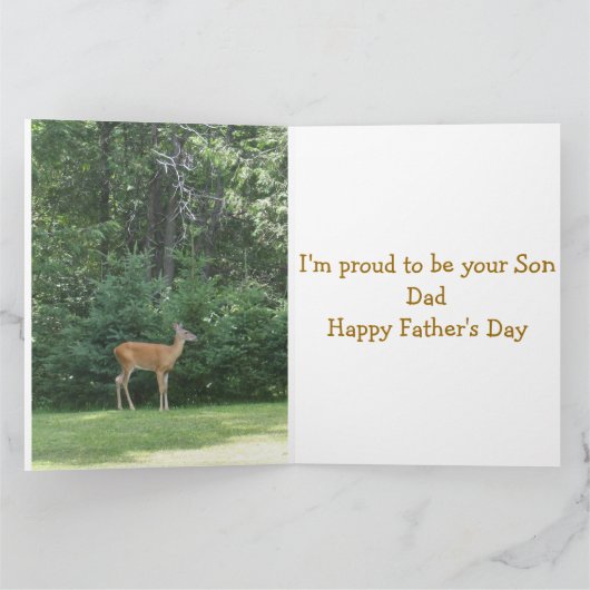 Vaderdag Deer Kaart (Binnen)