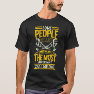 Vaderdag Dieselmachinist Papa Voor Mannen Sommige  T-shirt