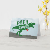 Vaderdag Dinosaurus Papa-Saurus Kaart (Gele Bloem)