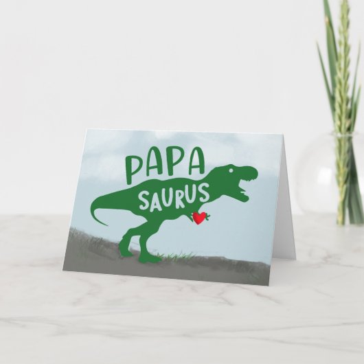 Vaderdag Dinosaurus Papa-Saurus Kaart (Voorkant)