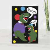 Vaderdag dinosaurus van dochter personaliseren kaart (Voorkant)
