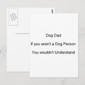 Vaderdag Dog Dad Briefkaart (Voorkant / Achterkant)