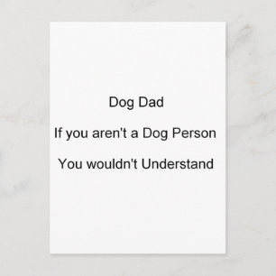 Vaderdag Dog Dad Briefkaart